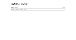 Desktop Screenshot of florianbayer.com